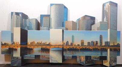 George Dergalis, ‘ Boston-Sundown (Boston Skyline)’, 1995