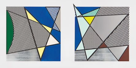 Roy Lichtenstein, ‘Imperfect Diptych 46 1/4" x 91 3/8", from Imperfect Series’, 1988