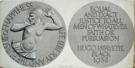 Rockwell Kent, ‘Medal Design for Justice Hugo Black’, 1938