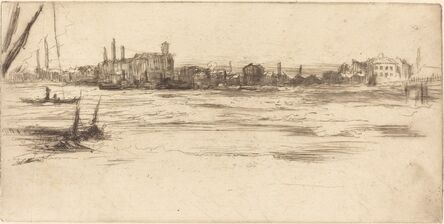 James Abbott McNeill Whistler, ‘The Troubled Thames’, ca. 1875