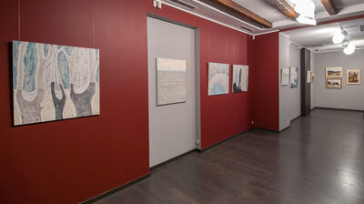 Solo exhibition of Yana Petkova, "Shores and Rocks", installation view
