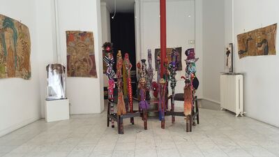 OUTSIDER ART  Ody Saban / Geneviève Seillé / Sabine Darrigan, installation view