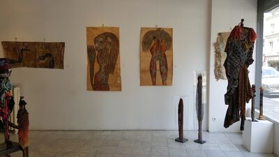 OUTSIDER ART  Ody Saban / Geneviève Seillé / Sabine Darrigan, installation view