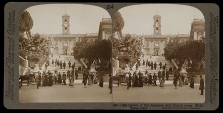 Bert Underwood, ‘Palace of the Senators and Capitol tower, Rome’, 1900