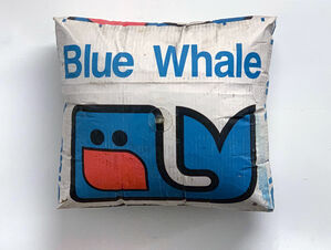 "Inflatable Cardboard Box (Blue Whale)"