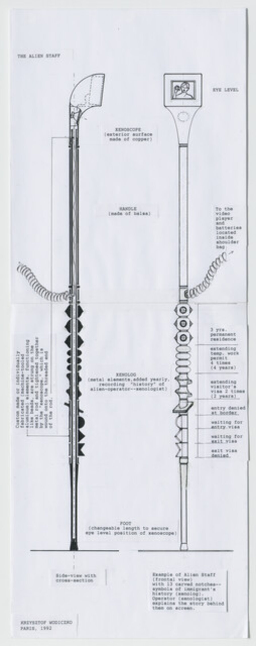Study for Alien Staff