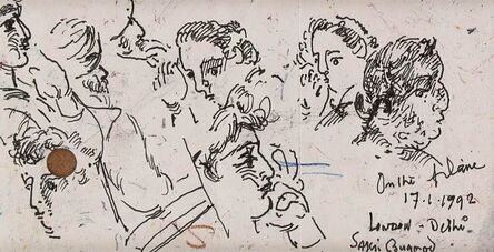 Sakti Burman, ‘Untitled, Pen on Paper by Modern Indian Artist “In Stock”’, 1992