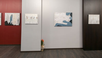 Solo exhibition of Yana Petkova, "Shores and Rocks", installation view