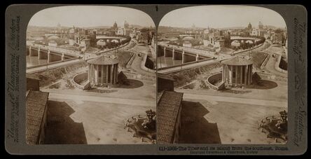 Bert Underwood, ‘Tiber and its island from the southeast, Rome’, 1900