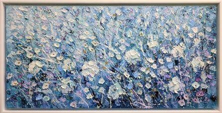 Konstantin Savchenko, ‘Silver Flowers II - Framed’, 2017