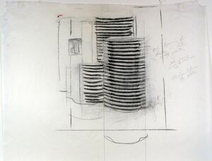 Study for Stacked Dishes Lithograph