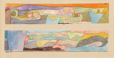 Paul Klee, ‘Zwei kleine Aquarelle’, 1916