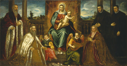 Jacopo Tintoretto, ‘Doge Alvise Mocenigo and Family before the Madonna and Child’, probably 1573