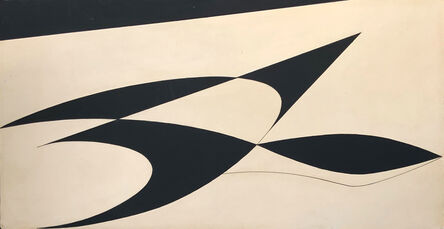 Georges Folmer, ‘Composition - Ailes Noires’ (‘Black Wings’)’, 1960