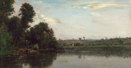 Charles François Daubigny, ‘Washerwomen at the Oise River near Valmondois’, 1865