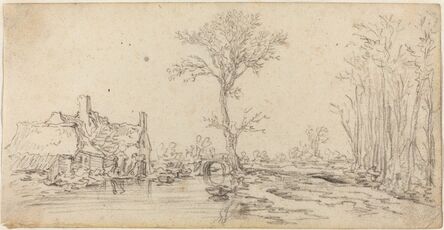 Jan van Goyen, ‘Cottage by a River’, ca. 1627/1629