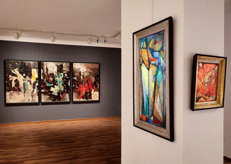 Three Hungarian Abstract artists from the École de Paris / Geza Szobel - Ernest Klausz - Paul Kallos, installation view