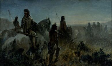 Ernest-Étienne Narjot de Francheville, ‘On the Warpath’, circa 1851-1895