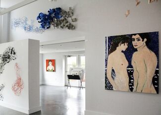 Paintings by Betsy Podlach, installation view