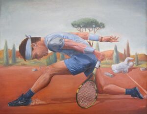 Player on Red Clay 