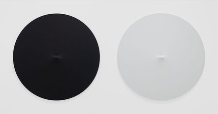 Turi Simeti, ‘Un ovale nero, Un ovale bianco’, 1982