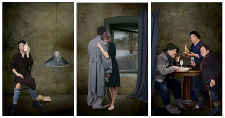 Raoef Mamedov, ‘Supper at Emmaus. Triptych #1 of polyptych from 9 parts’, 2007