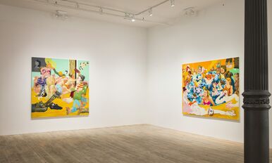 Pissing Match, installation view