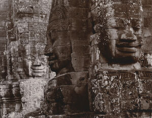 Bodhisattvas, Bayon, Ankor Thom, Cambodia 