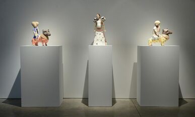 Clay Bodies: Contemporary International Figurative Sculpture, installation view