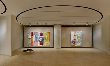 Robert Rauschenberg: Spreads and Related Works, installation view