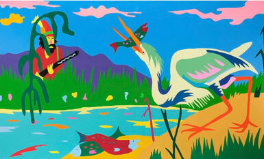 Jean-Paul Langlois, ‘Dennis vs The Heron’, 2022