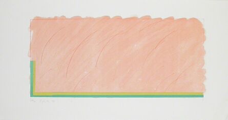 Richard Smith (1931-2016), ‘Horizon V (peach, yellow and green)’, 1970