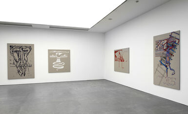 Silkscreen Paintings – Pain Relief, installation view