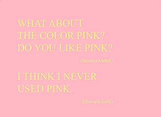 What about the color pink? Do you like pink?, installation view