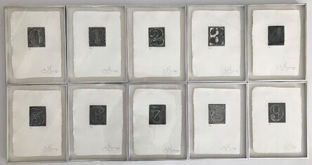 Jasper Johns, ‘0-9 (A set of Ten Numerals)’, 1975