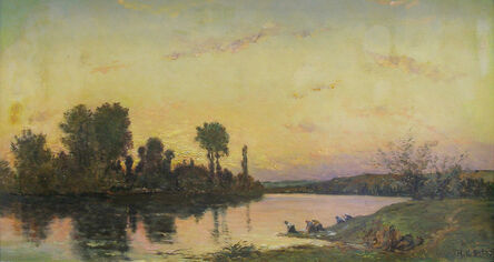 Hippolyte Camille Delpy, ‘Lavandières, bord de rivière’, n/d
