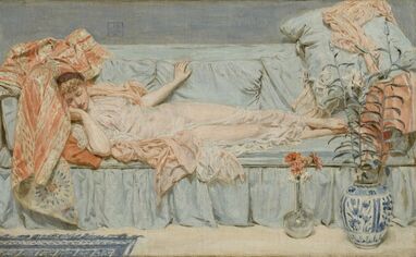 Albert Joseph Moore, ‘Lilies’, 1866