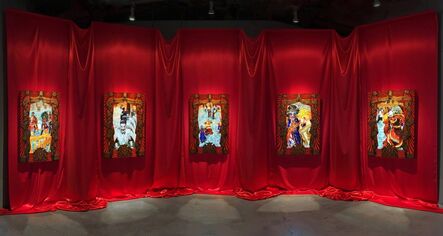 Federico Solmi, ‘The Ballroom (5 video painting installation)’, 2016
