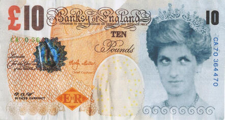 Banksy, ‘GENUINE Di-Faced Tenner with COA hand-signed’, 2004