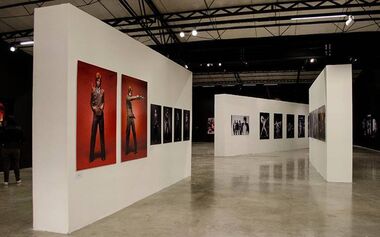 David Bowie by Mick Rock, installation view