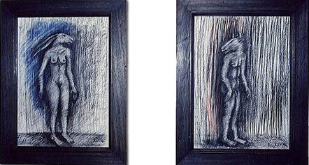 Sophie Ryder, ‘Standing Minotaur and Hare Diptych’, 1997