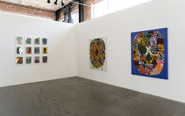 Upon a Slitted Sheet I Sit, installation view