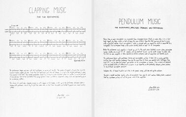 Steve Reich, ‘Two Scores’, 1978