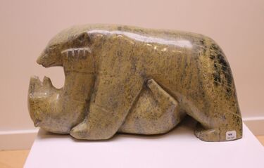 Oqituq (Ohito) Ashoona, ‘Inuit: Bears Playing’, 2014