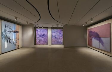 Julian Schnabel "Paintings that I hope Philip and David would like", installation view
