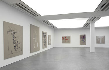 Silkscreen Paintings – Pain Relief, installation view