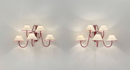 Jean Royère, ‘Pair of 5 arm "bouquet" wall lights’, ca. 1957