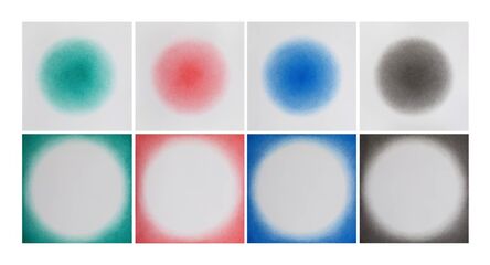 Ignacio Uriarte, ‘Positive and negative circular gradings (Green, Red, Blue, Black)’, 2015