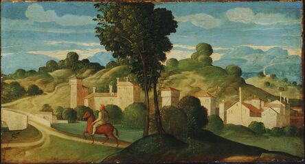 Girolamo Da Santa Croce, ‘Landscape with Rider’