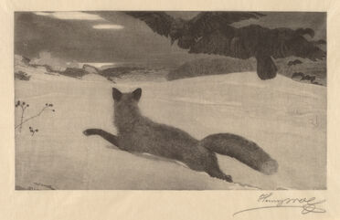 Henry Wolf after Winslow Homer, ‘Winter, the Fox Hunt’
